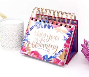 Ежедневник-планер на 2026-2027 годы, настольный, с подставкой, вдохновляющий, откидной календарь, с возможностью индивидуальной печати, для офисного использования - Product Image 2