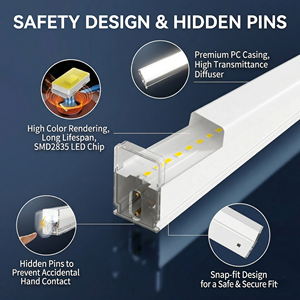 Lumière de garage hexagonale LED ultra-lumineuse, éclairage de plafond en nid d'abeille pour le detailing automobile, design connectable pour atelier, salle d'exposition, gymnase - Product Image 5