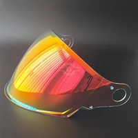 Pare-soleil universel Aurora jour/nuit électroplaqué avec visière anti-buée et protection UV pour demi-casque LS2 OF616