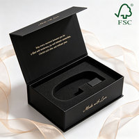 Boîte de présentation en carton rigide avec fermeture magnétique de qualité supérieure, emballage de souvenirs d'entreprise de marque de luxe, boîte cadeau avec insert en EVA