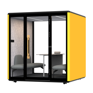 Cabina Insonorizada Modular Moderna <span class=keywords><strong>de</strong></span> Aleación <span class=keywords><strong>de</strong></span> Aluminio con Iluminación LED para Uso en Escuelas, Hogares/Oficinas - Diseño Aislado con Garantía <span class=keywords><strong>de</strong></span> 5 Años - Product Image 1