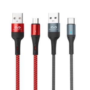 OEM Cabo Celular USB-C V8 Led 1M 2M 3M Nylon Nhà Sản Xuất Usb Loại C Protetor Para Cabo Usb Cho Xiaomi - Product Image 1