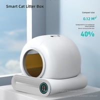 Litière pour chat électrique entièrement automatique intelligente la plus vendue avec système de ramassage des excréments en plastique ABS fabriquée en Chine