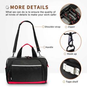 OEM ODM Adjustable Shoulder Strap <b>Tool</b> <b>Bag</b> Organizer Portable <b>Tool</b> Duffle <b>Bag</b> 16-inch Large Tote <b>Tool</b> <b>Bags</b> for Men - Product Image 3