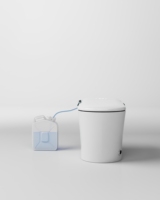 Toilette bidet intelligente infrarouge WC monobloc en céramique avec télécommande montée au sol CUPC ETL méthode de rinçage par gravité