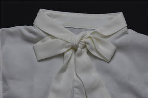 Camisa desmontable cuello blanco cuello de algodón decorativo de prendas de vestir de mujeres collar - Product Image 3