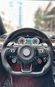 พวงมาลัยคาร์บอนไฟเบอร์ LED สำหรับ Volkswagen VW volant <span class=keywords><strong>Golf</strong></span> <span class=keywords><strong>R</strong></span> line lenkrad ALCA MK7กอล์ฟ VW volant GTI <span class=keywords><strong>Golf</strong></span> <span class=keywords><strong>R</strong></span> <span class=keywords><strong>Scirocco</strong></span> Passat CC - Product Image 6