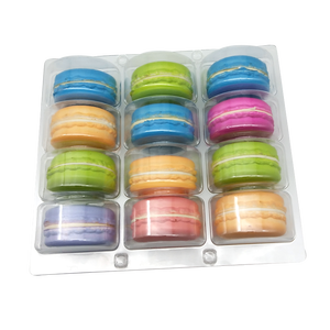 12 <span class=keywords><strong>macaron</strong></span> boîte à clapet en <span class=keywords><strong>plastique</strong></span> - Product Image 5