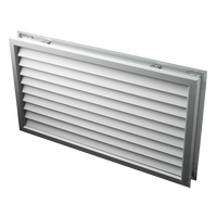 Grille décorative en aluminium pour la ventilation des portes de salle de bain