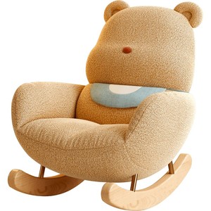 Fauteuil à bascule moderne <span class=keywords><strong>en</strong></span> <span class=keywords><strong>bois</strong></span> massif pour enfants, populaire pour la chambre à coucher - Product Image 4