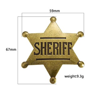 Venda quente Liga Vintage Gota Pintura Broche Criativo Hexagonal Estrela Design para Casamento Suit Badge Acessórios <span class=keywords><strong>DIY</strong></span> Acessório - Product Image 2