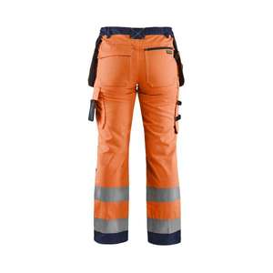 BLAKLADER - 715618115389C34 Pantalón Hi-Vis Mujer Naranja/Azul marino-EAN 7330509502808 ROPA DE TRABAJO DE 2017 - Product Image 2