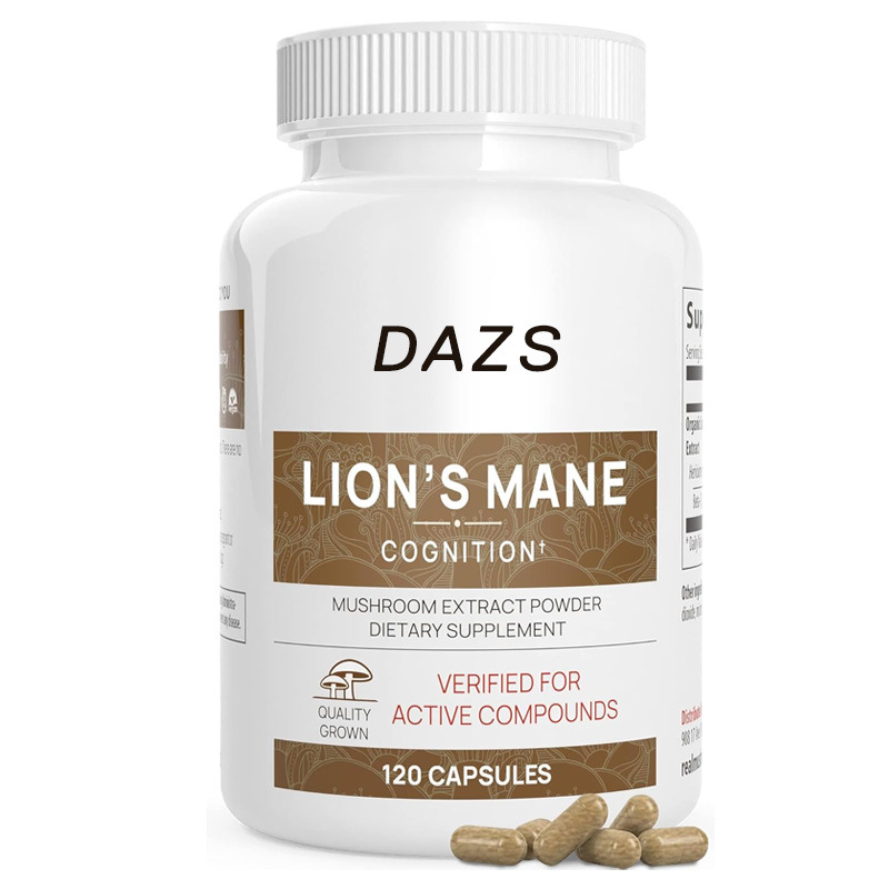 Lions Mane Hericium Erinaceus в капсулах премиум-класса, кофейный порошок, экстракт грибов, добавка, жидкая форма, фруктовые части листьев, барабанный мешок