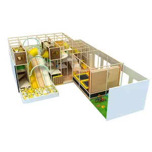 Petits équipements d'intérieur de jeux pour enfants, aire de jeu personnalisé de 3 sol, escalade