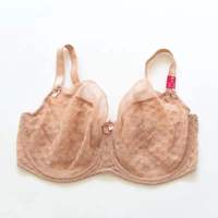 Soutien-gorge fin 32-40GHIJKLMNO pour femmes grandes tailles, en polyester, avec armatures, lingerie sexy en dentelle