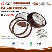 Ruban en polyimide OEM 80μm pour la fabrication de faux cils 260 ° Ruban adhésif en silicone haute température C, découpe personnalisée