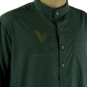 Thobe traditionnel émirati pour l'Aïd Vente en gros Thobe de luxe pour hommes avec broderie personnalisée Thobe pour hommes Vente en gros OEM - Product Image 4