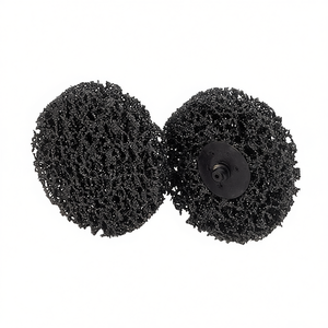 Roue de nettoyage abrasive en nylon noir Fervi pour le polissage des métaux - Product Image 2