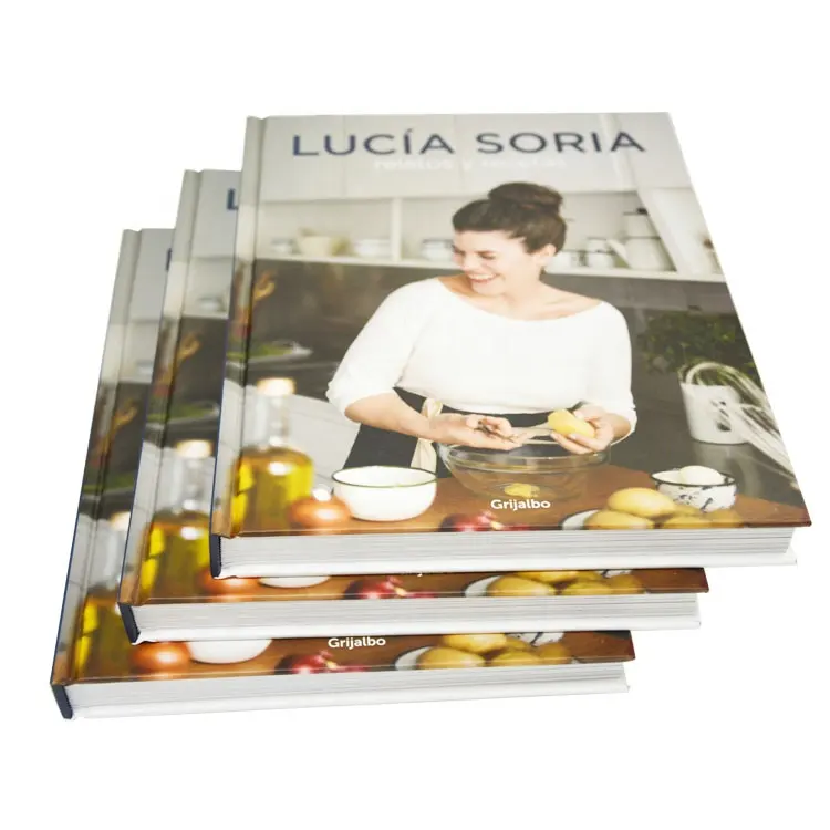 High Quality Printing Custom Menu Cookbook Recipe Book Hard Cover Cook Book Printing Service