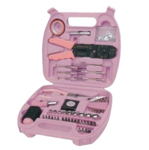 Set di 70 utensili manuali rosa a basso prezzo per la casa, strumenti fai-<span class=keywords><strong>da</strong></span>-te, regalo per la festa della donna - Product Image 1