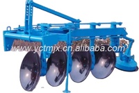 Charrue à disques réversible pour tracteur, travail du sol dur, champ sec, 3, 4, 5, 6 disques, 50-100 CV