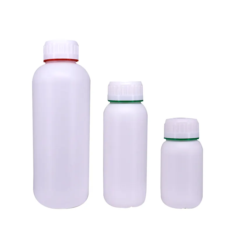 Bouteille vide en plastique HDPE, 250ml, 500ml, 1l, détergent liquide HDPE, conteneur, engrais liquide, bouteille de médecine HDPE