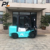 Forklift Listrik Baterai Lithium 2.5 Ton Empat Roda, Forklift Counterbalance untuk Penanganan Kargo Gudang