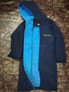 Parka de Natación Juvenil con Forro Polar, Parka de Natación Unisex, Parka de Natación a Rayas - Product Image 6