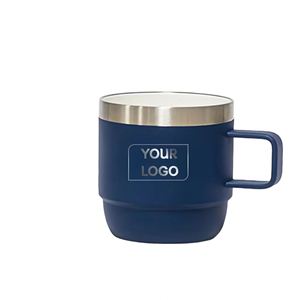 Tasse à café en céramique de 10 oz, tasse isotherme pliable en acier inoxydable 304, personnalisable pour la maison ou le bureau - Product Image 1