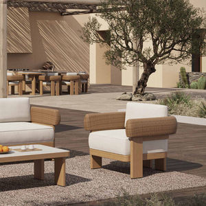 <span class=keywords><strong>Set</strong></span> da Pranzo da <span class=keywords><strong>Giardino</strong></span> di Lusso in Alluminio con Divani e Sedie in <span class=keywords><strong>Rattan</strong></span> Intrecciato per Esterni - Product Image 5