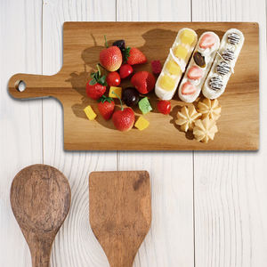 Youlike 2024 nuevo lanzamiento de buena calidad al por mayor juego de tabla de cortar de madera de acacia con envoltura negra delicada - Product Image 2