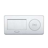 Enchufe de Escritorio Multifunción, Enchufe Emergente Oculto para Oficina, Interfaz de Alimentación Integrada de Aluminio, Carga USB, Enchufe para Reuniones