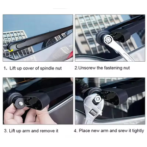 Ensemble de bras d'essuie-glace arrière noir de conception populaire pour Renault <span class=keywords><strong>Megane</strong></span> III <span class=keywords><strong>Estate</strong></span> 2008-2016 - Product Image 6