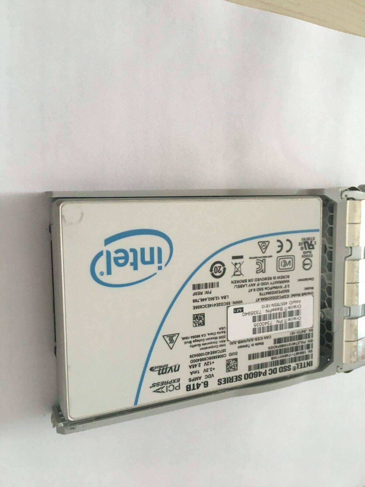 Sun 7340035 7335940 6.4TB Nvme Solid State Drive Assembly