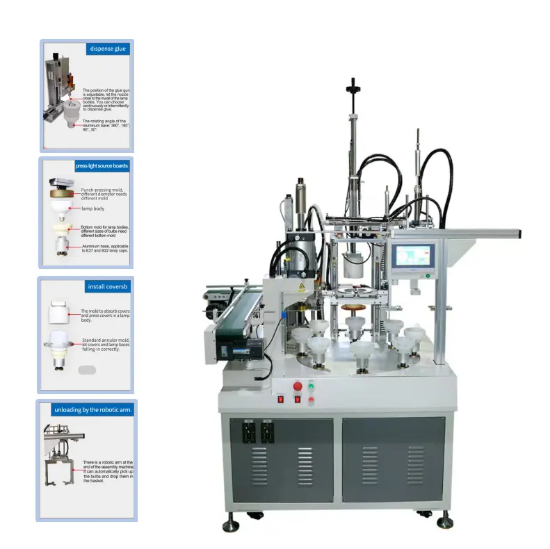 Tam otomatik led ışık ampul yapma makinesi led ampul üretim makinesi led ampul makineleri