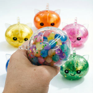 Jouet Licorne Squishy Réaliste Anti-Stress à Effet Éclatement, Jouet Alimentaire Créatif et Amusant à Presser pour Enfants, Cadeau - Product Image 2