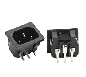 Safety Electrical Supplies Universal IEC 320 C14 AC Inlet Plug Socket 250VAC For Home