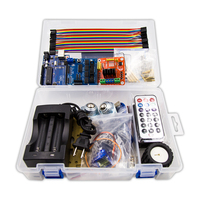 School Kids Stem Aprendizaje educativo DIY Juguete Programación Codificación E5-1 Smart Robot Turtle Car Starter Kits Set para Arduino UNO R3