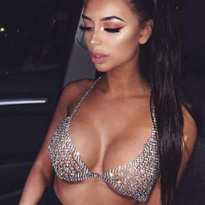 Beauté bras — soutien-gorge long, Bikini Sexy avec chaîne en strass exagéré, boîte de nuit, 2022 2022 - Product Image 2