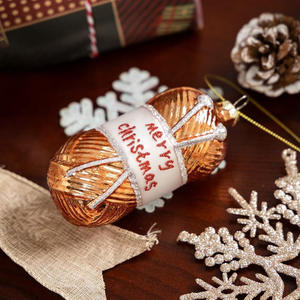 จี้แก้วรูปจานซูชิคริสต์มาส ของตกแต่งคริสต์มาสแบบแก้ว - Product Image 2