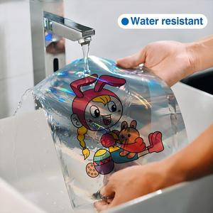 Inkjet Printing Label <b>Sticker</b> Colorful Holographic Inkjet <b>Sticker</b> Roll Materials Inkjet Custom Size - Product Image 4