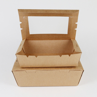 Biologisch abbaubare beschichtete Papier ordner Fast Food Take Out Container mit PE-Liner für Nudel-und Salat verpackungen