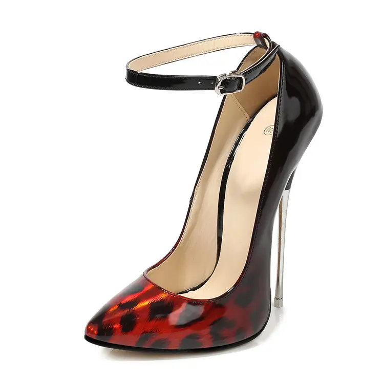 nice ladies red Leopard Print female super sexy 16cm stiletto high heels shoes