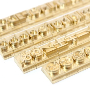 Molde de grabado alto con ranura en T para prensa térmica, de latón y cobre, para números, letras del alfabeto y hebreo, para estampado en caliente de logotipos y letras - Product Image 1