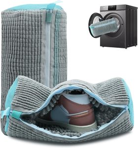 Sac <span class=keywords><strong>à</strong></span> laver les chaussures, sac <span class=keywords><strong>à</strong></span> laver les chaussures pour lave-<span class=keywords><strong>linge</strong></span> et sèche-<span class=keywords><strong>linge</strong></span>, sac <span class=keywords><strong>à</strong></span> laver les baskets en peluche réutilisable et durable avec fermeture éclair - Product Image 1