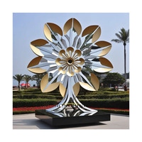 Aong King Sculpture en acier inoxydable Arbre En Sculpture en métal Art Statue en métal
