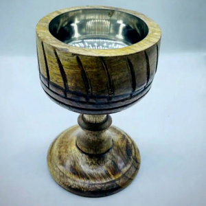 Acacia wood incense holder at factory prices, Wooden <b>candle</b> holder, Wooden aroma burner for home and office - Product Image 1