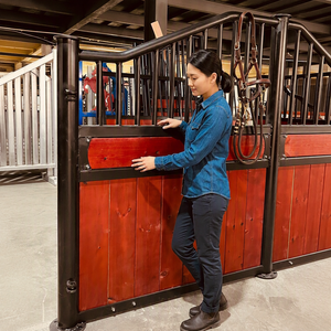 Attrezzatura Personalizzata per Stalle Equestri, Resistente e Antiruggine, Box per Cavalli in <span class=keywords><strong>Legno</strong></span> con Finitura Zincata a Caldo per Allevamenti - Product Image 2