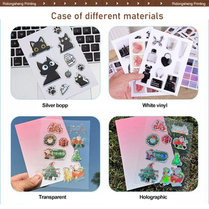 Autocollants holographiques décoratifs en époxy 3D découpés sur mesure, transparents, imperméables, adhésifs, en feuilles, pour la promotion - Product Image 4