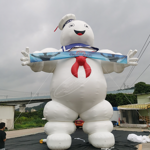Globo Inflable <span class=keywords><strong>Stay</strong></span> <span class=keywords><strong>Puft</strong></span> Marshmallow Man Ghostbusters, Publicidad Personalizada de Dibujos Animados con Ventilador Incorporado para Decoraciones de Halloween - Product Image 2